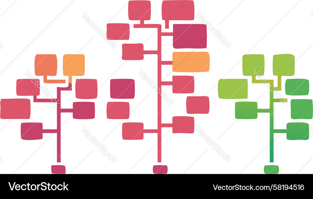 Network Diagram - Data Flow Visualization Vector Image
