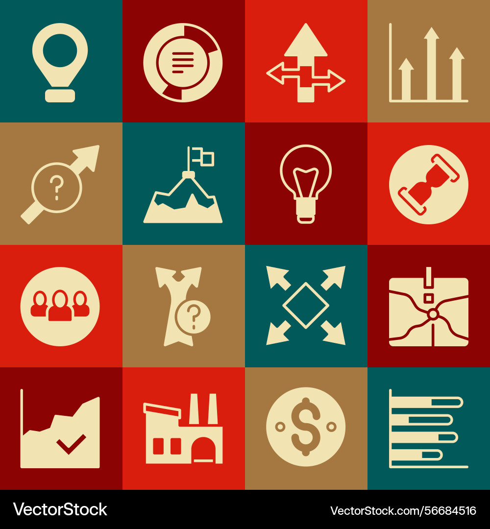 Set pie chart infographic intersection point old Set pie chart infographic intersection point old vector image