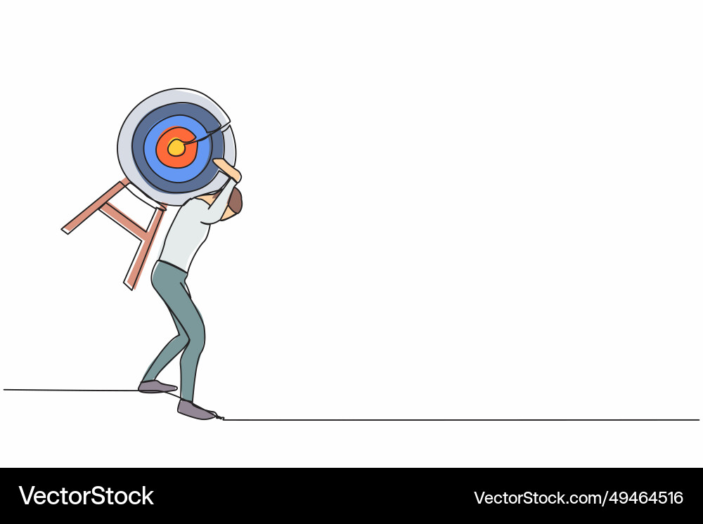 Single continuous line drawing exhausted Single continuous line drawing exhausted vector image