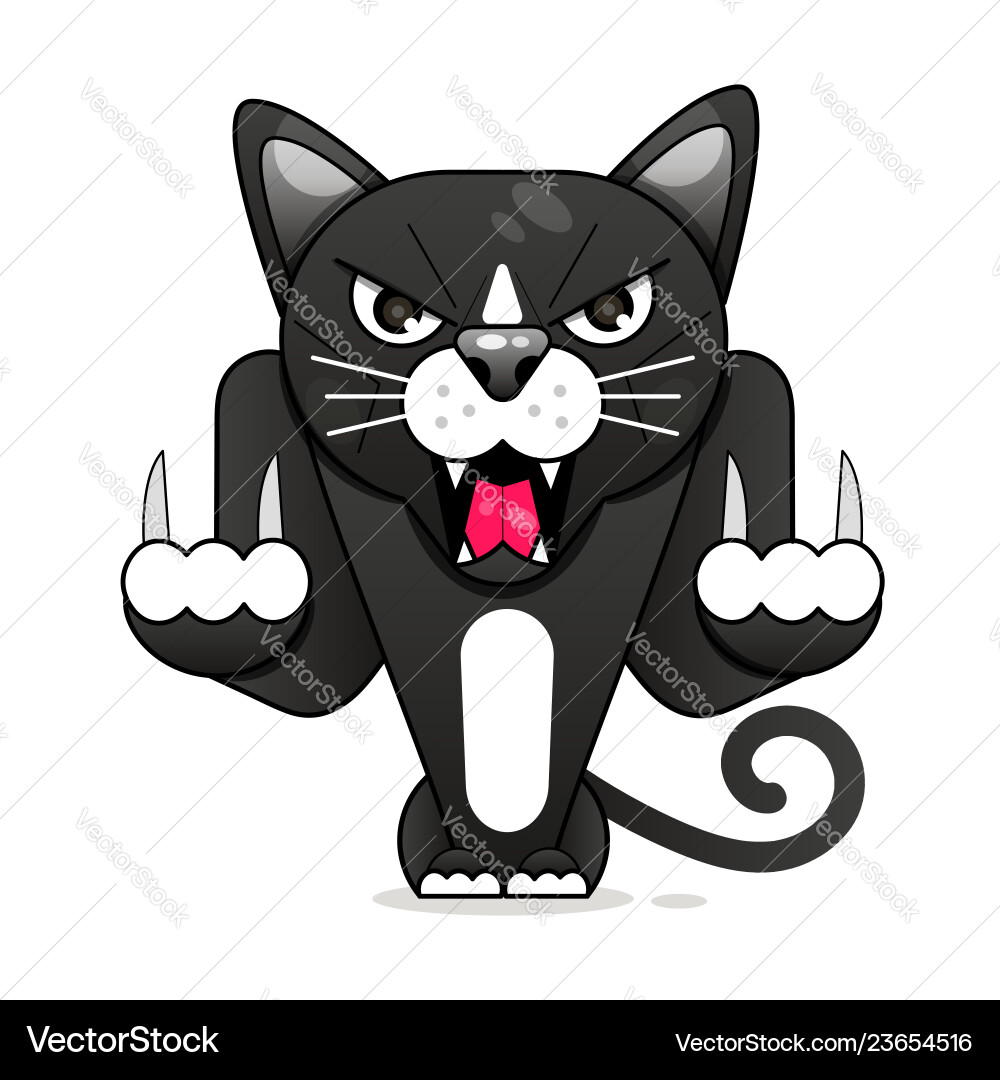 Stylish Cat Icon - Retro Style Vector Image