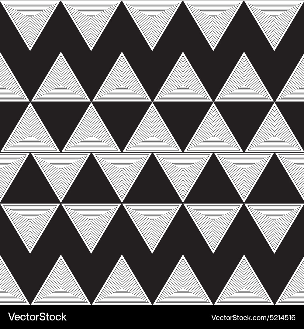Triangle pattern zigzag vector image