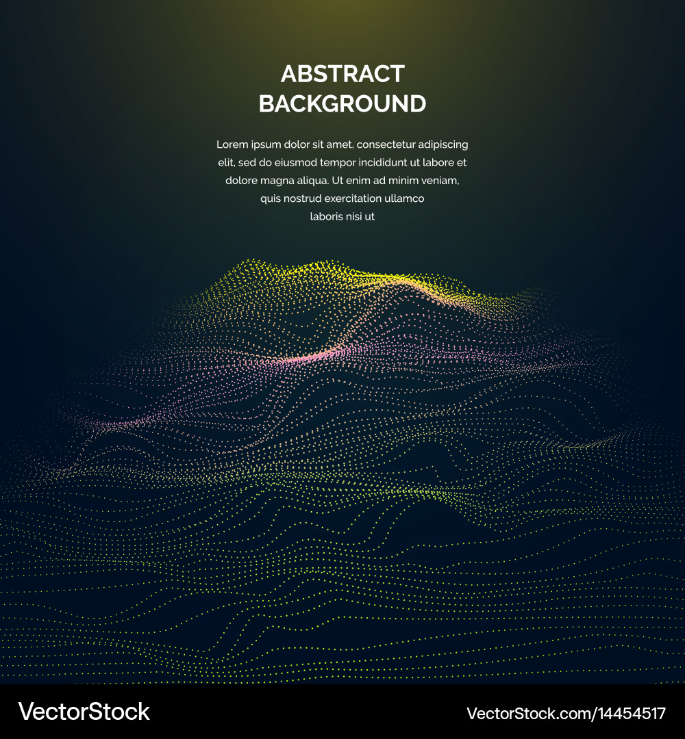 Abstract background with a colored dynamic vector image