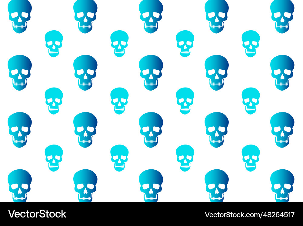 Abstract skull pattern background vector image