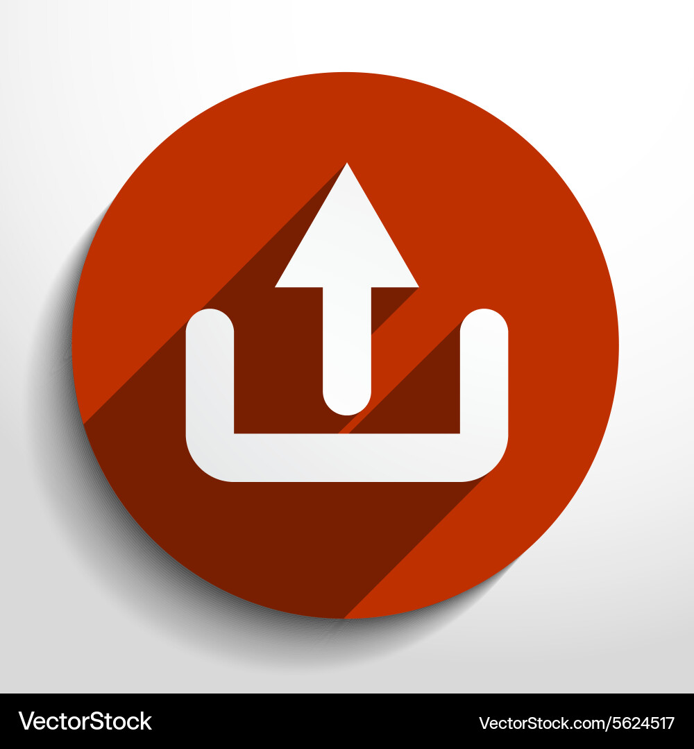 Cloud Upload Icon Vector Image