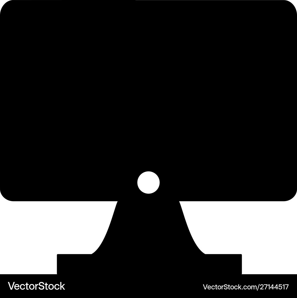 Computer icon monitor display sign Computer icon monitor display sign vector image