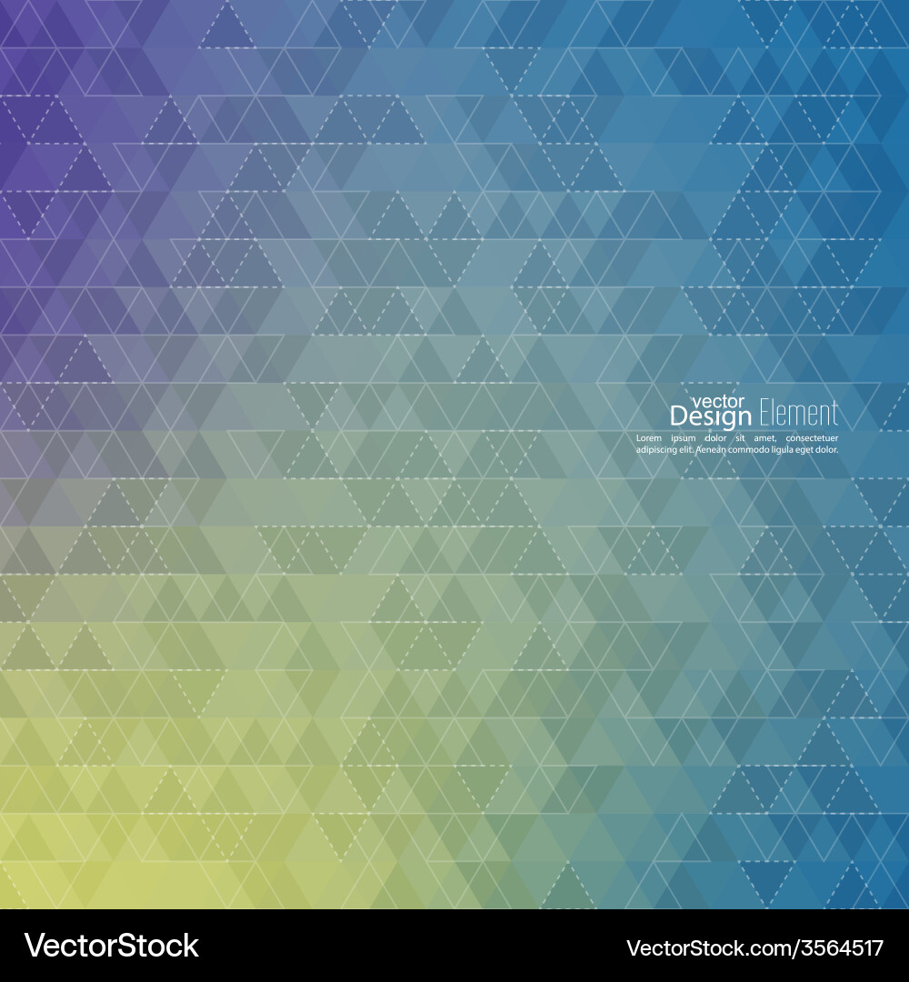 Creative abstract triangle pattern Vector Image
