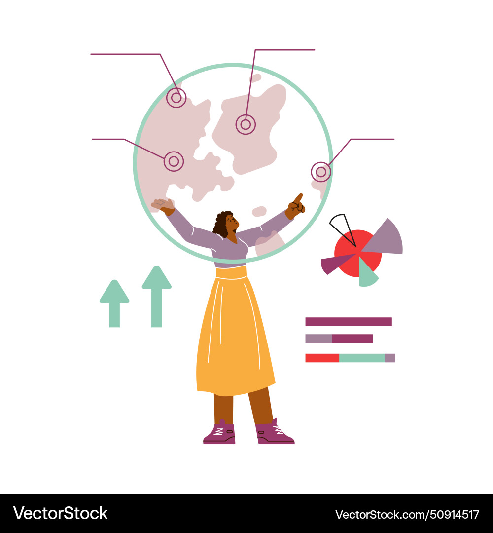 Demographic data analysis Vector Image