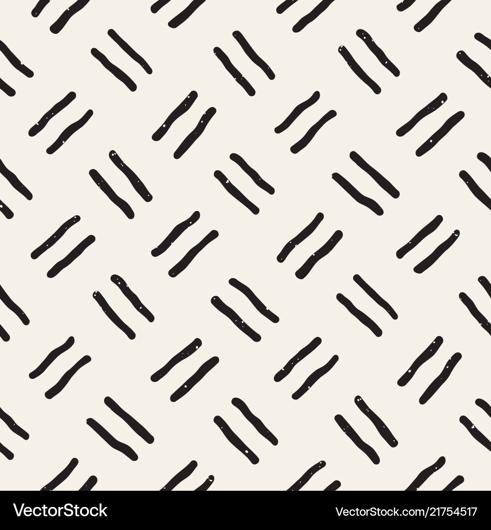 Hand drawn lines seamless grungy pattern abstract vector image