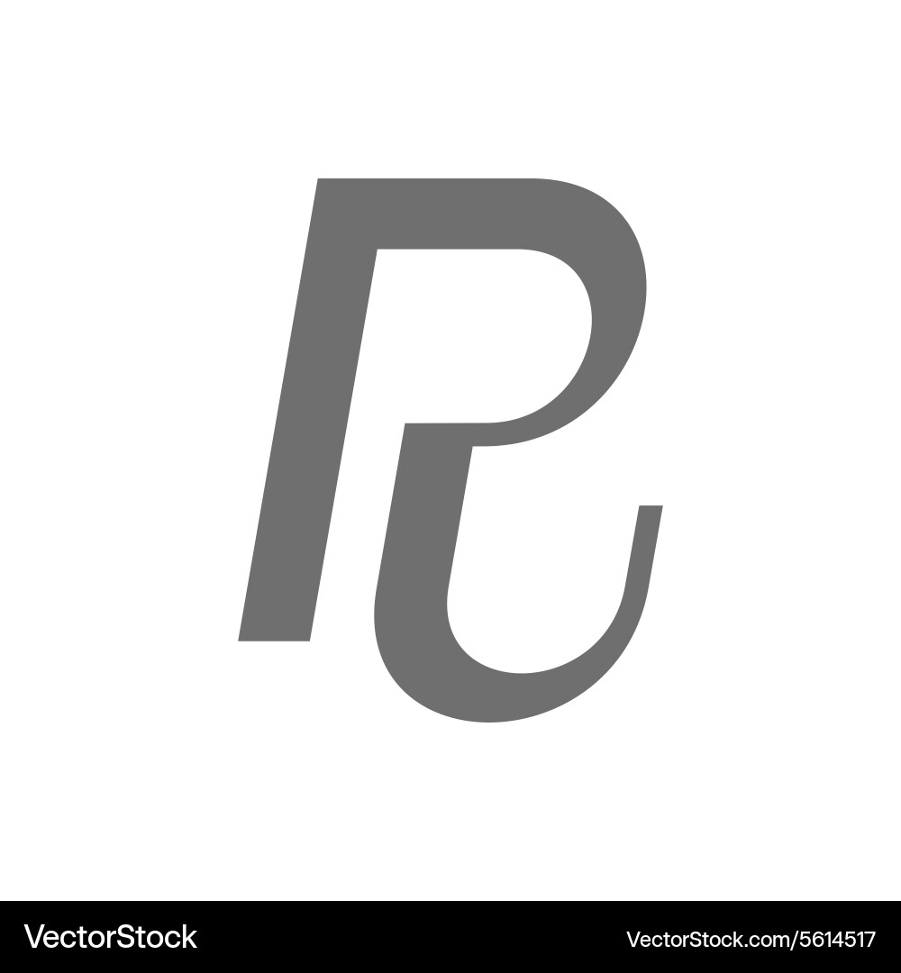 Letter r logo concept icon vector image