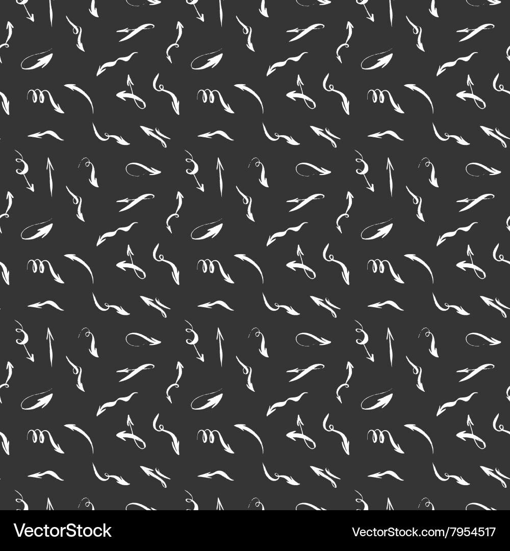 Monochrome Arrow Pattern vector image