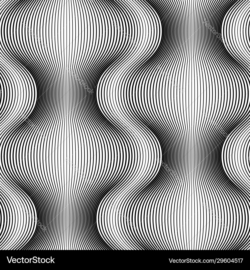 Monochrome seamless pattern lines abstract Monochrome seamless pattern lines abstract vector image