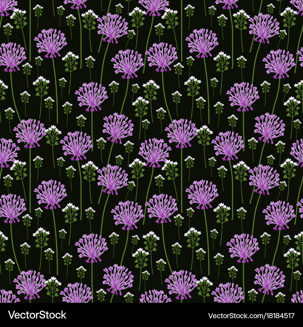 Seamless onion pattern Vector Image