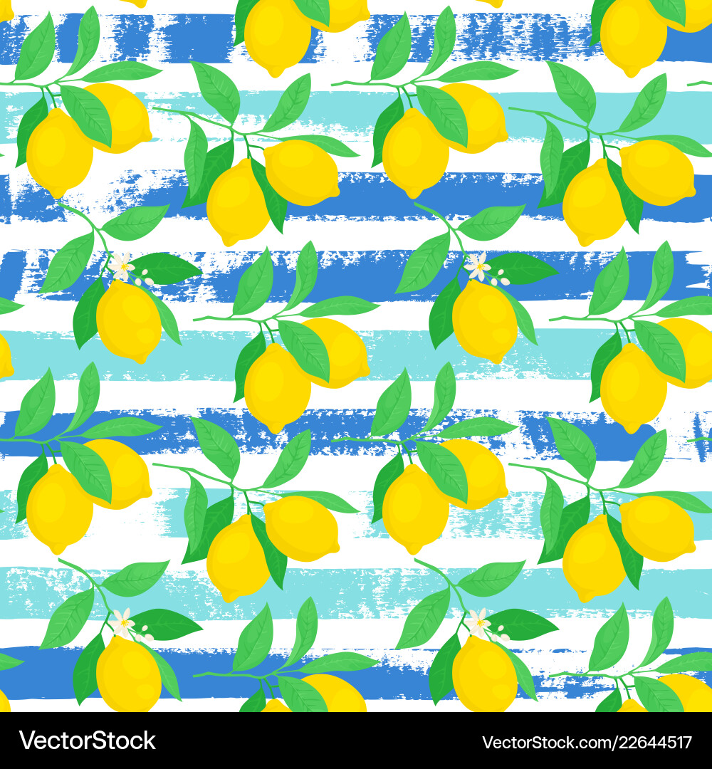 Seamless pattern with lemons Seamless pattern with lemons Vector Image