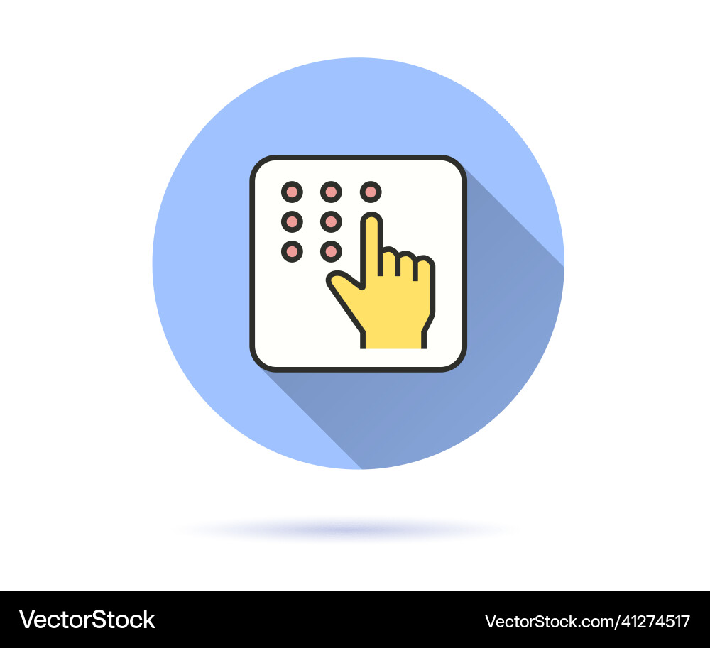Sensor icon with long shadow for graphic and web Sensor icon with long shadow for graphic and web vector image