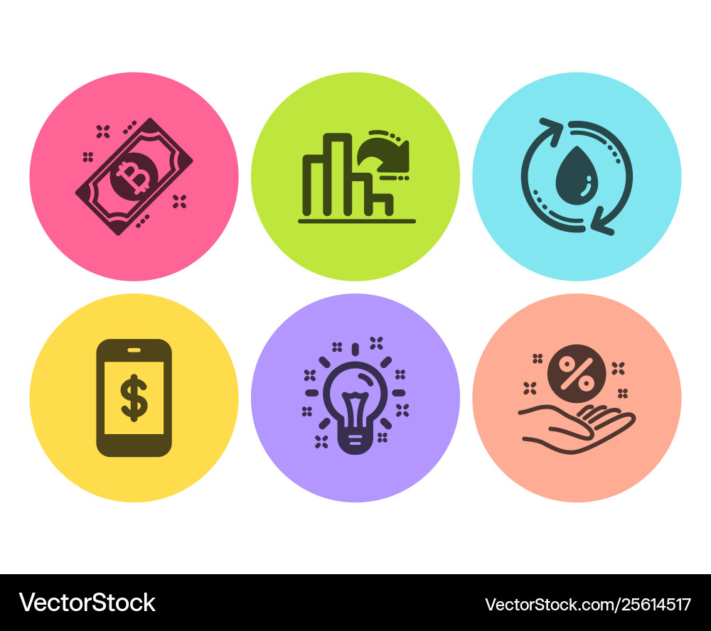 Smartphone payment decreasing graph and idea Smartphone payment decreasing graph and idea vector image