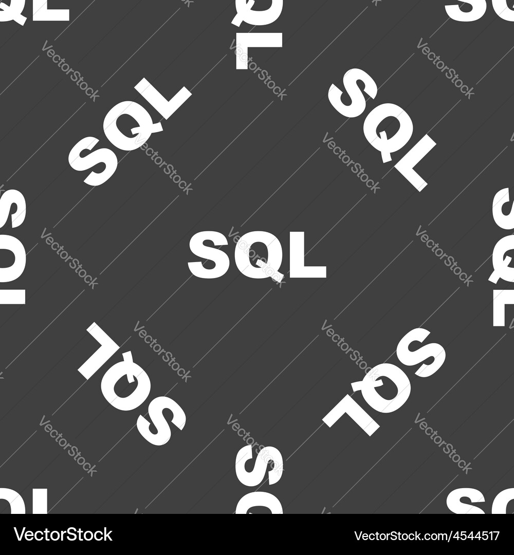Text sql Muster Vektorbild