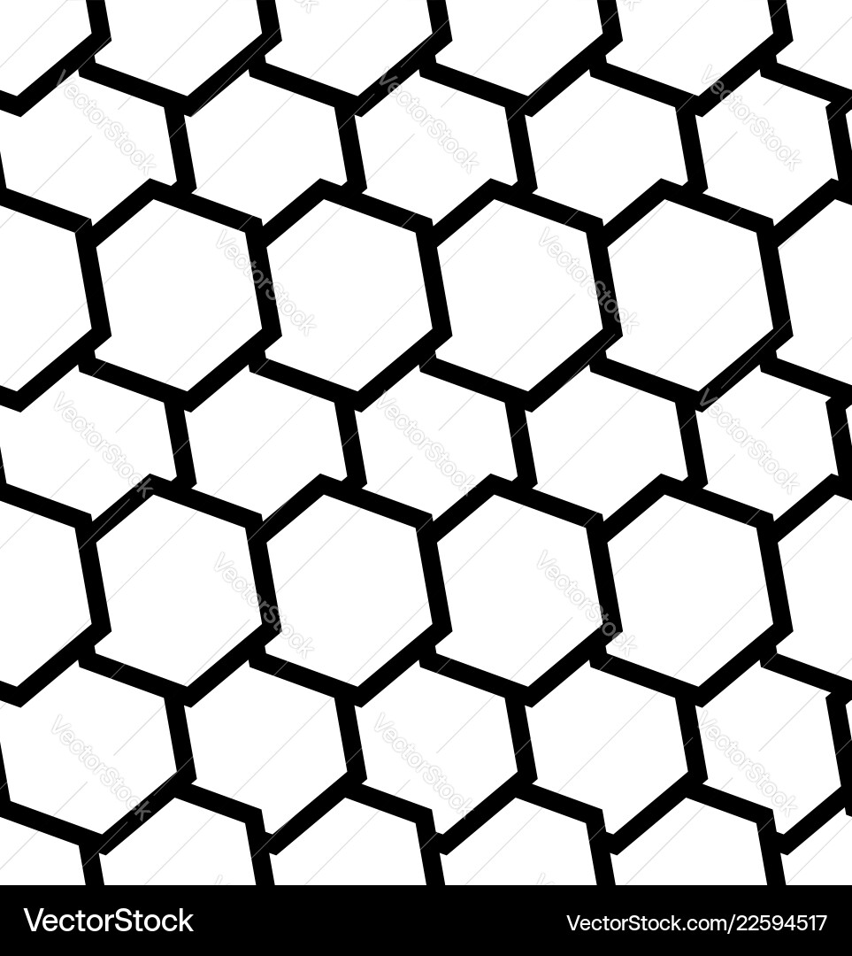 Tilted Hexagon Pattern vector image