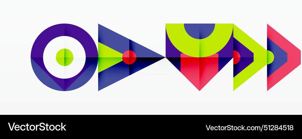 A colorful logo with arrows pointing in different A colorful logo with arrows pointing in different vector image