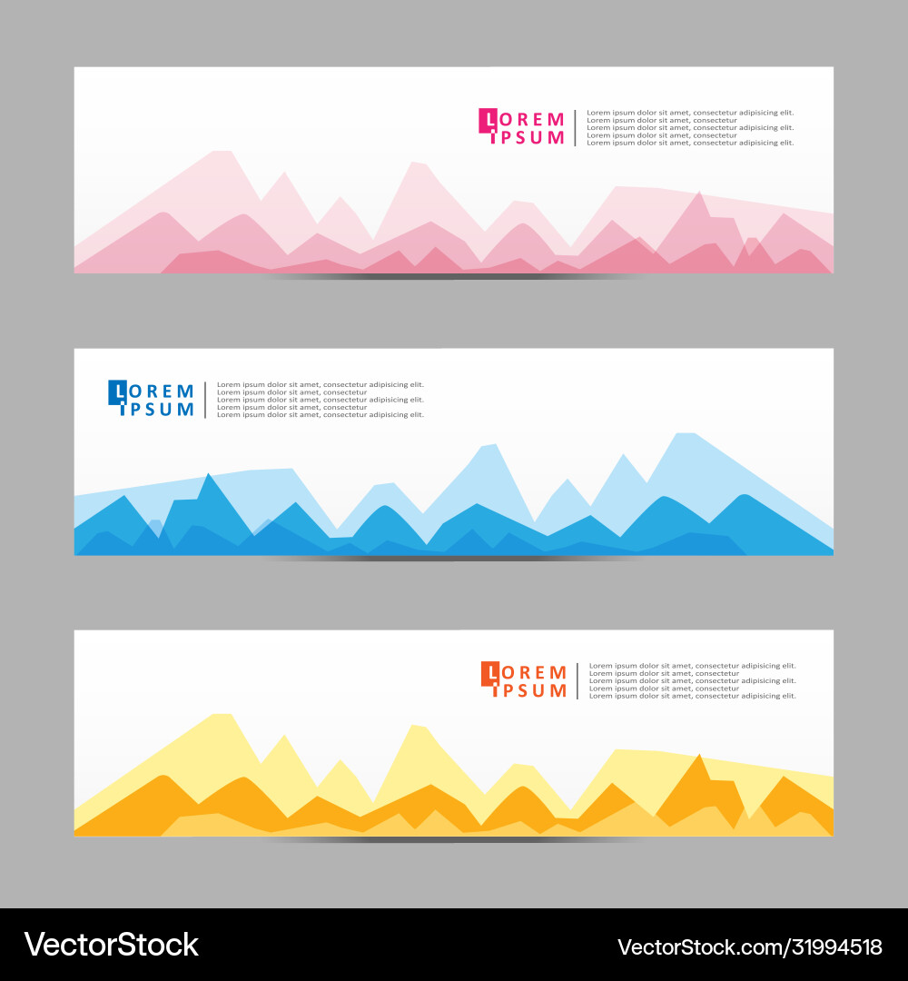 Abstract design banner web template Abstract design banner web template Vector Image