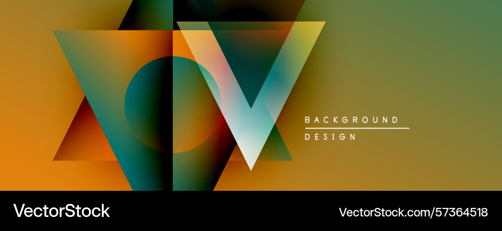 Abstract geometric design overlapping triangles Abstract geometric design overlapping triangles Vector Image