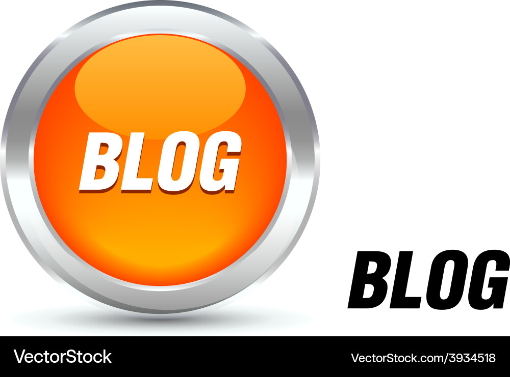 Blog button Vector Image