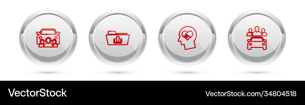 Car Sharing Concept - Upload & Health Vector Image