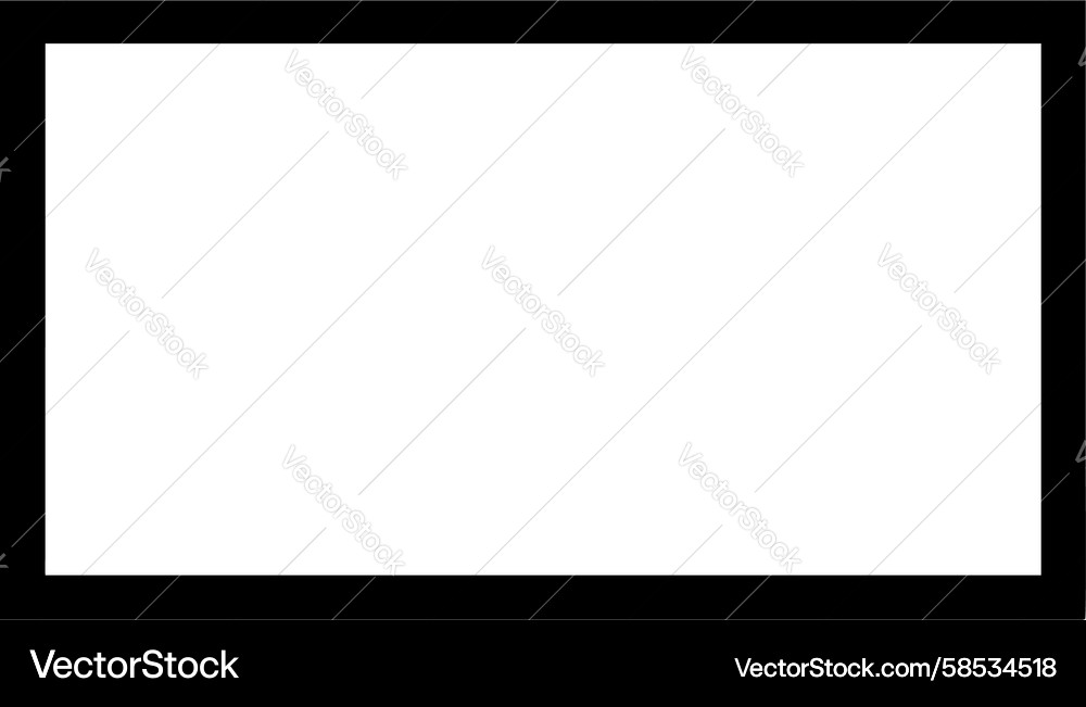 Clean Rectangular Frame Border Vector Image