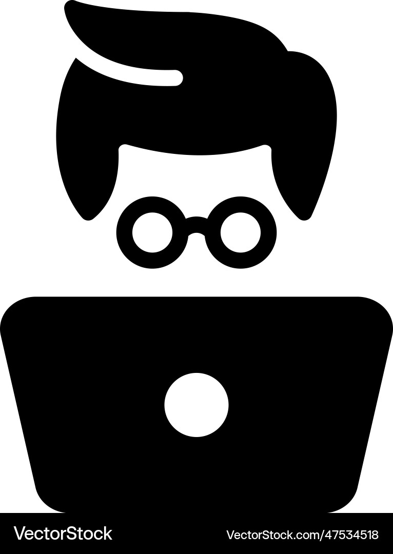 Geek Vector Image