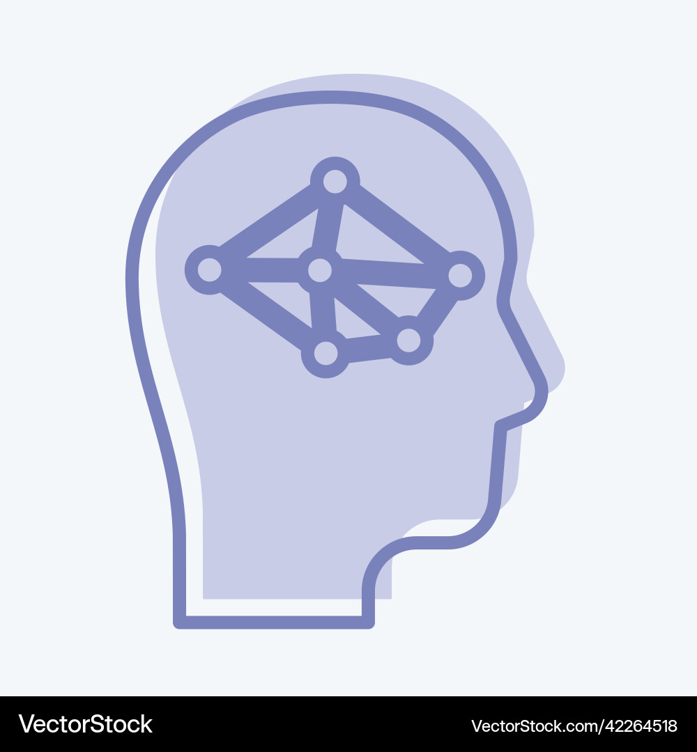 Icon logic suitable for programming symbol two vector image