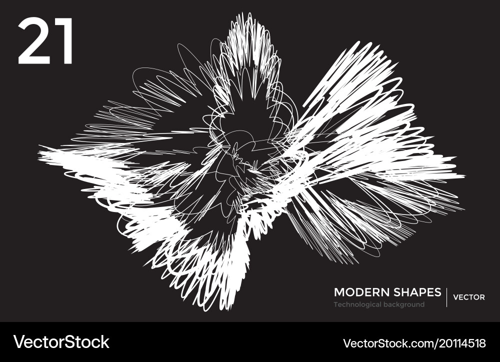 Modern shape technological background Vector Image