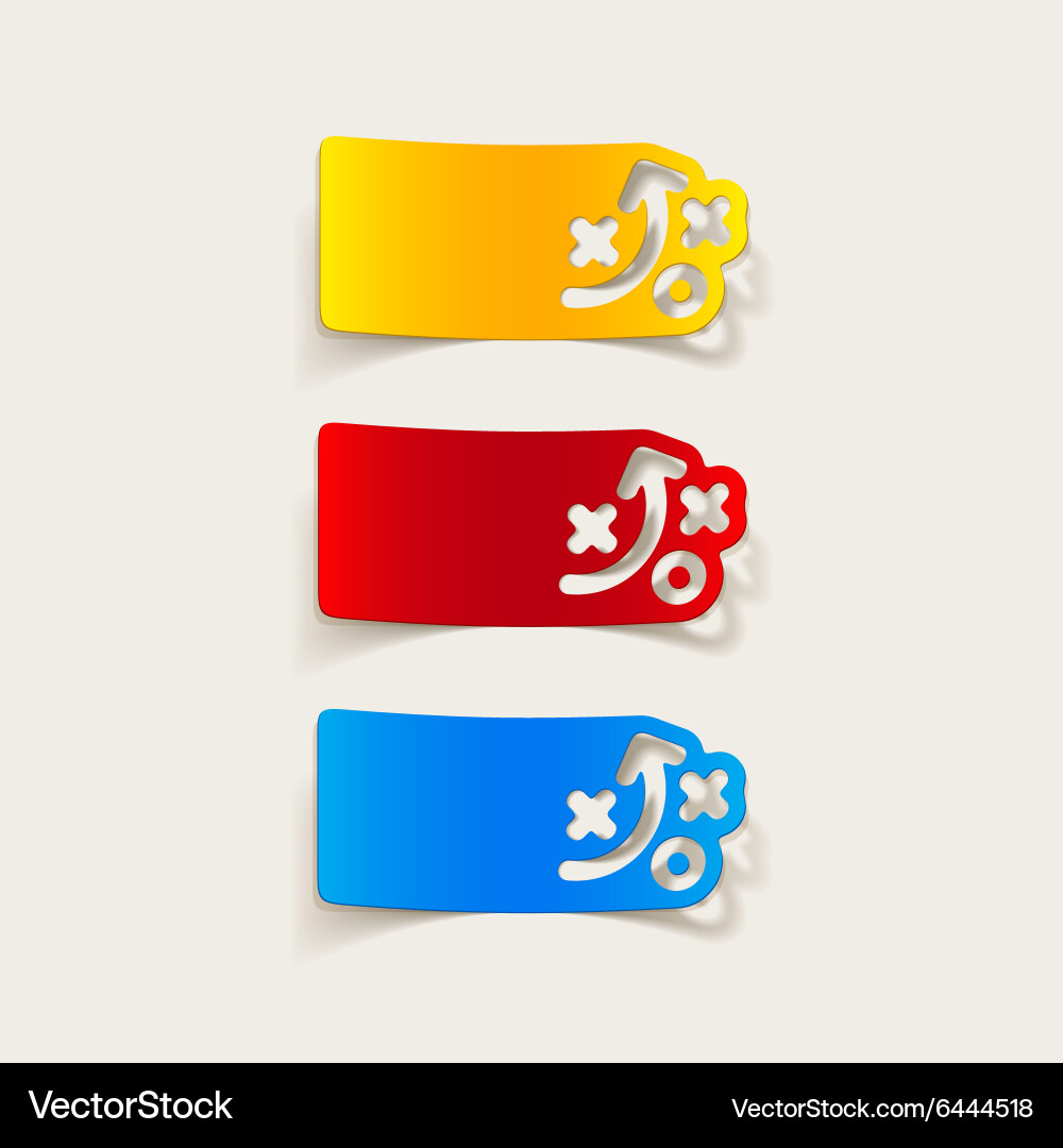 Realistic design element tactics Vector Image