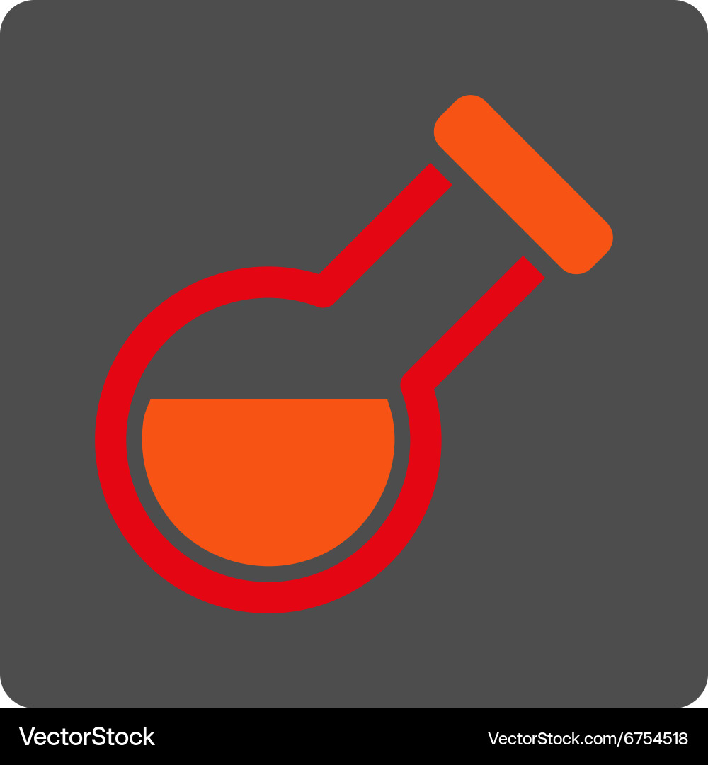 Retort rounded square button vector image