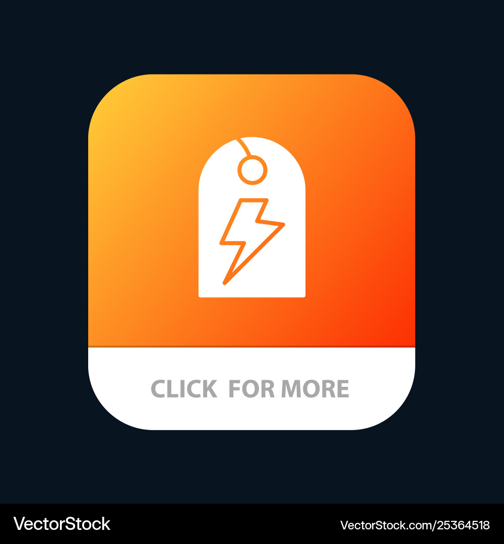 Tag sign power energy mobile app button android Tag sign power energy mobile app button android vector image