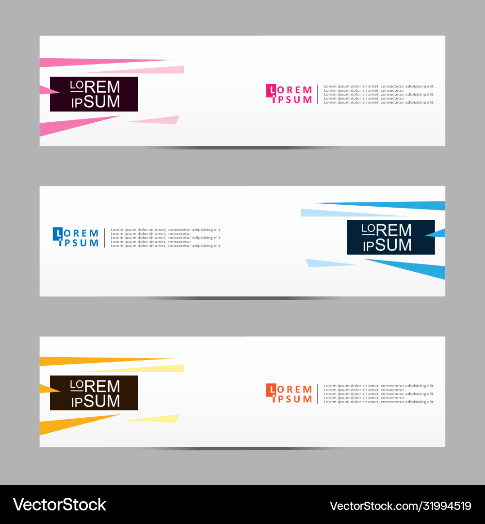 Abstract design banner web template Vector Image