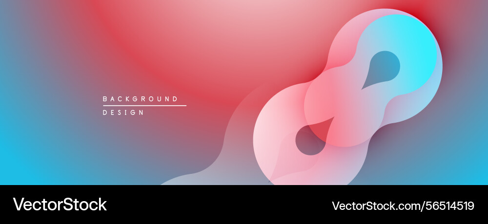 Abstract design features flowing shapes soft Vector Image