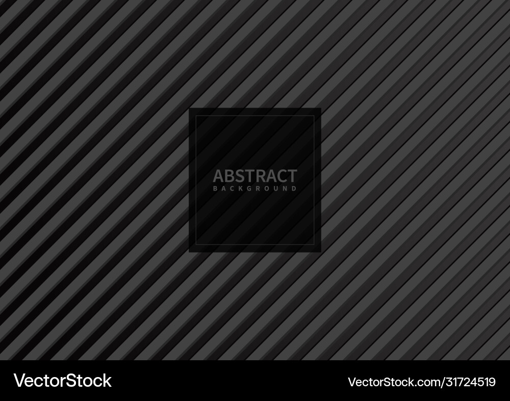 Abstract gray stripe pattern diagonal on black Abstract gray stripe pattern diagonal on black vector image