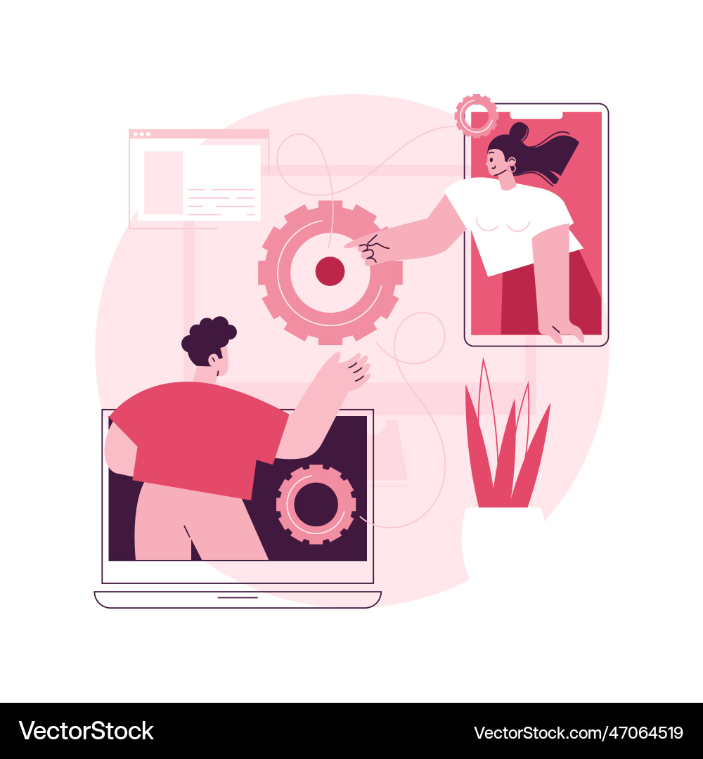 Cross-platform software abstract concept Vector Image