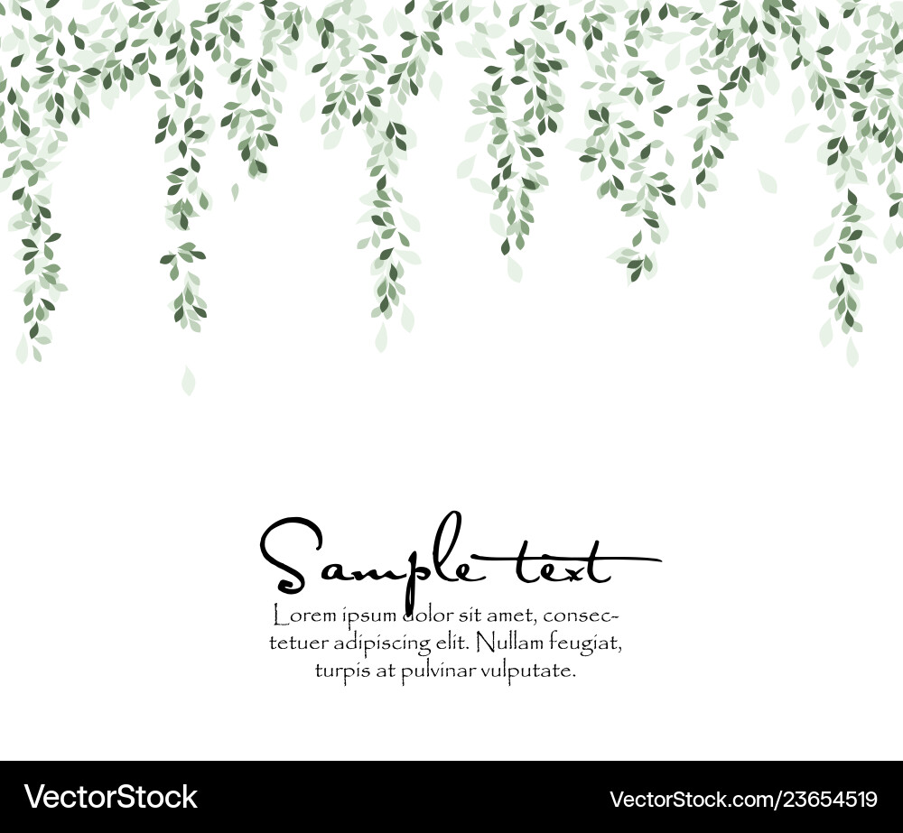 Green Leaf Background Royalty Free Vector Image