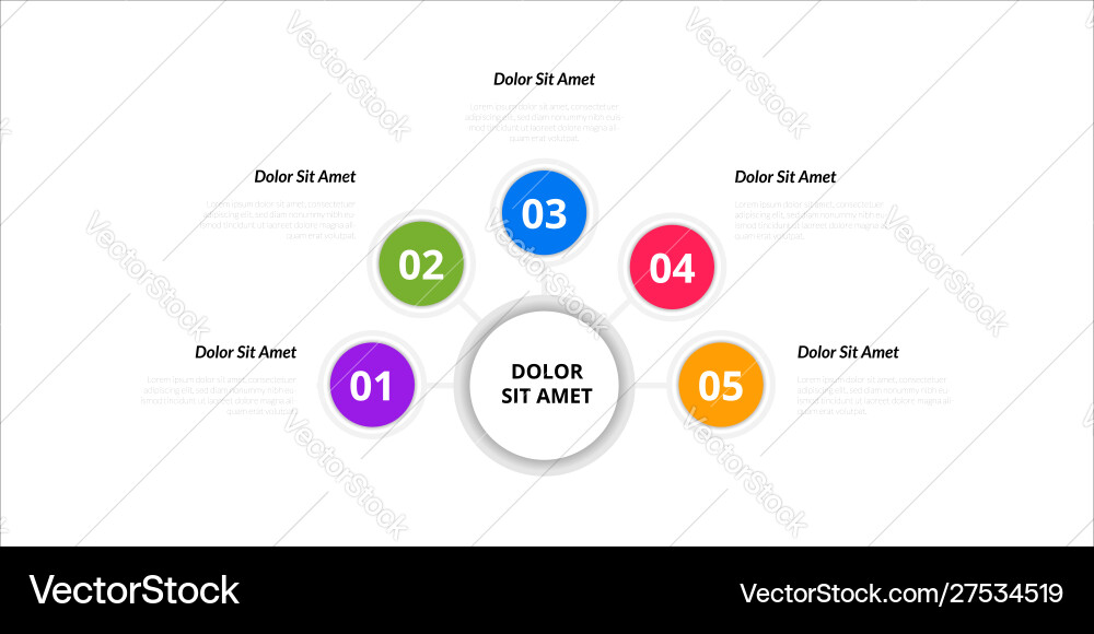 Infographic design elements option number Infographic design elements option number vector image