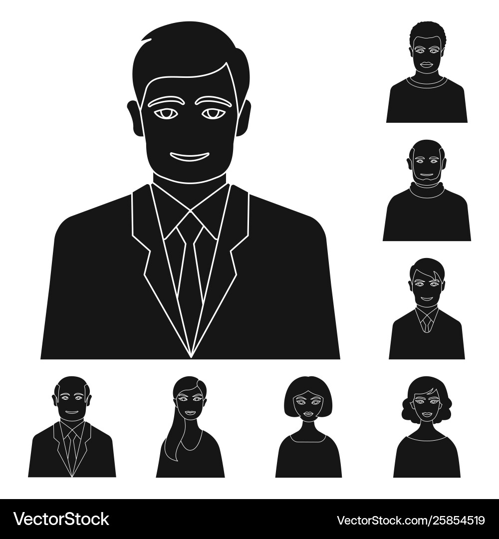 Isolated object photo and character sign set Isolated object photo and character sign set Vector Image