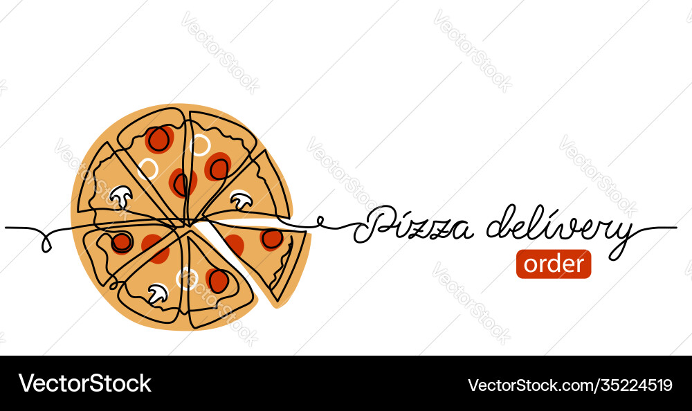 Pizza doodle sketch banner background Pizza doodle sketch banner background vector image