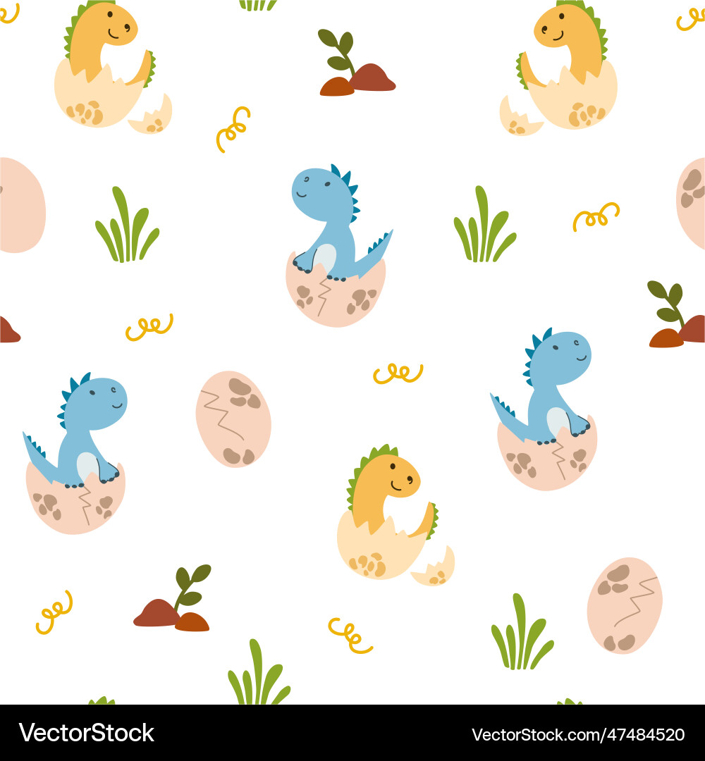 0545 dino pattern 0545 dino pattern vector image