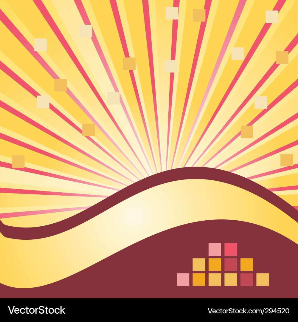 Abstract background with waves vector image