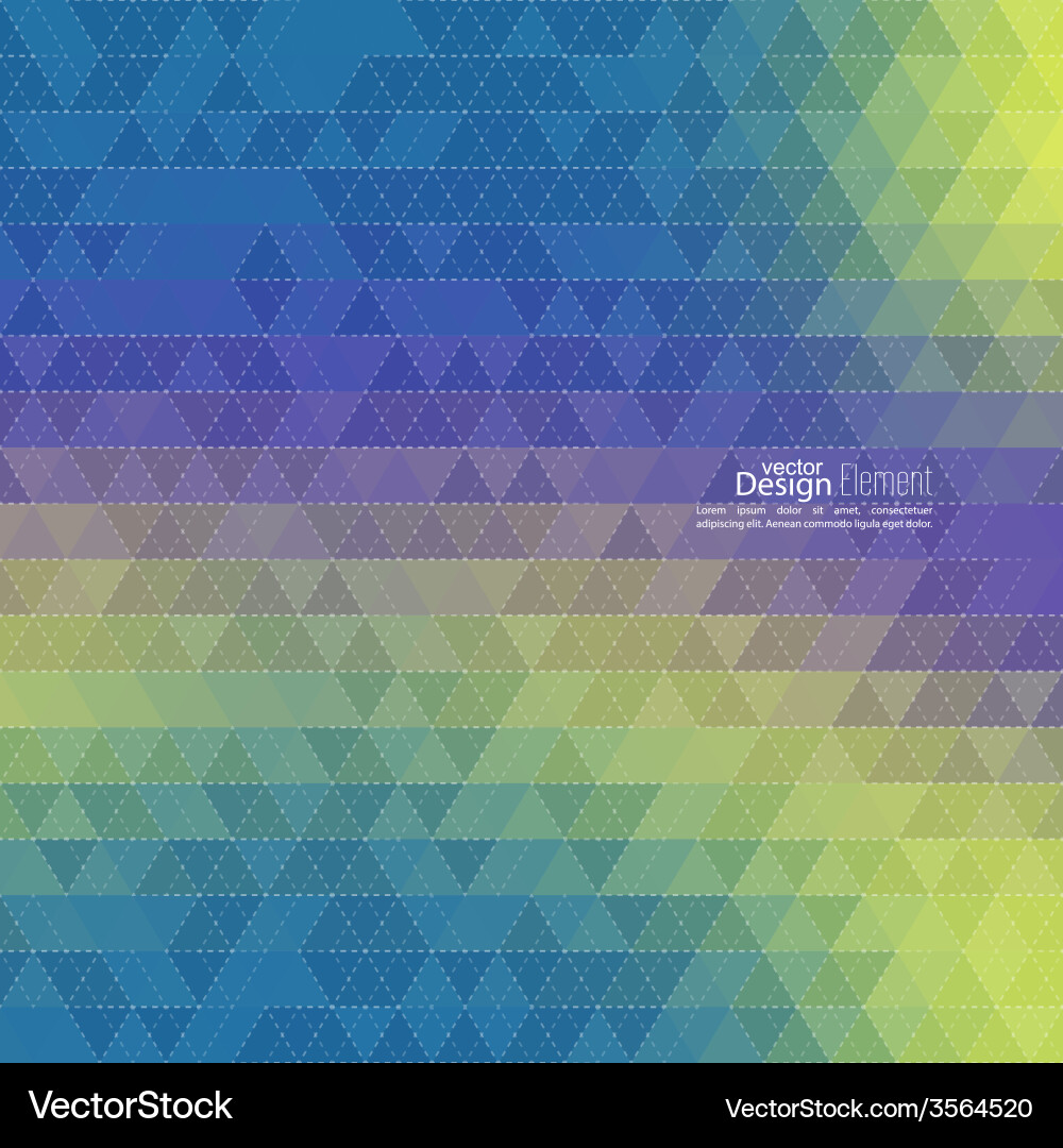 Creative abstract triangle pattern vector image