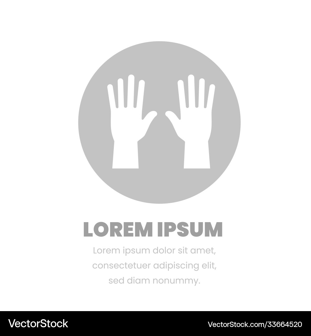 Gloves design object medical objects Vector Image