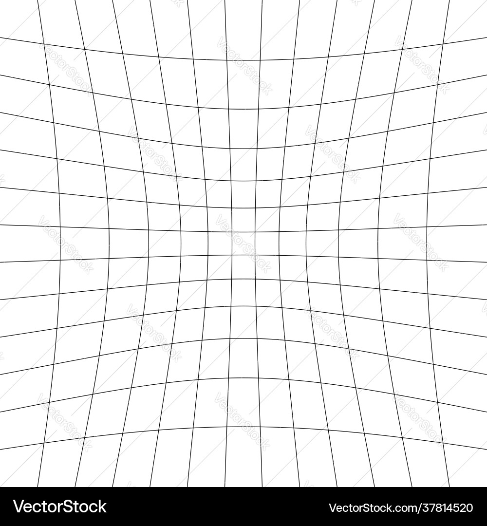 Grid mesh lattice grating with distort deform Grid mesh lattice grating with distort deform vector image