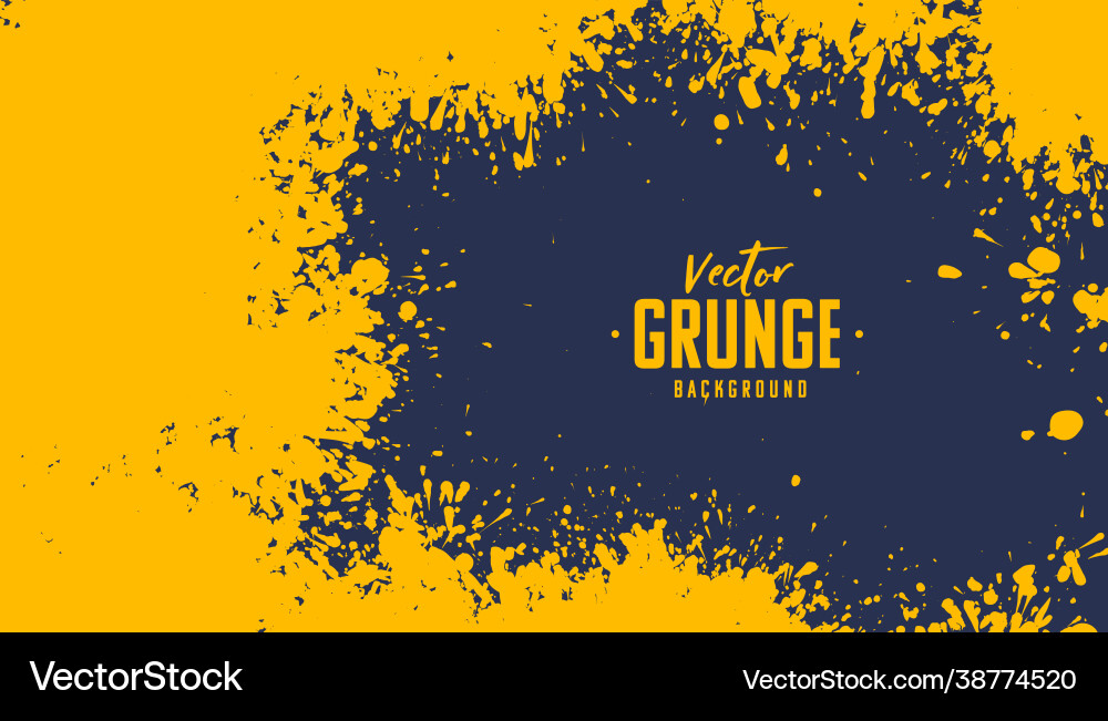 Grunge splatter texture background design vector image