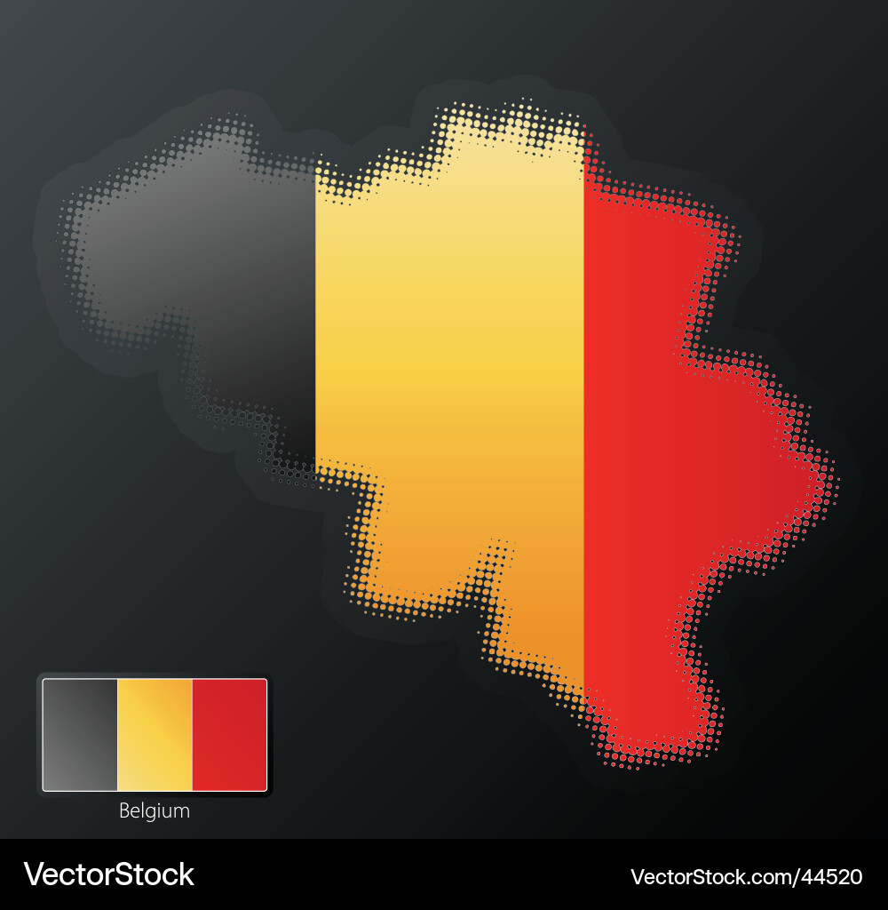 Halftone map design vector image