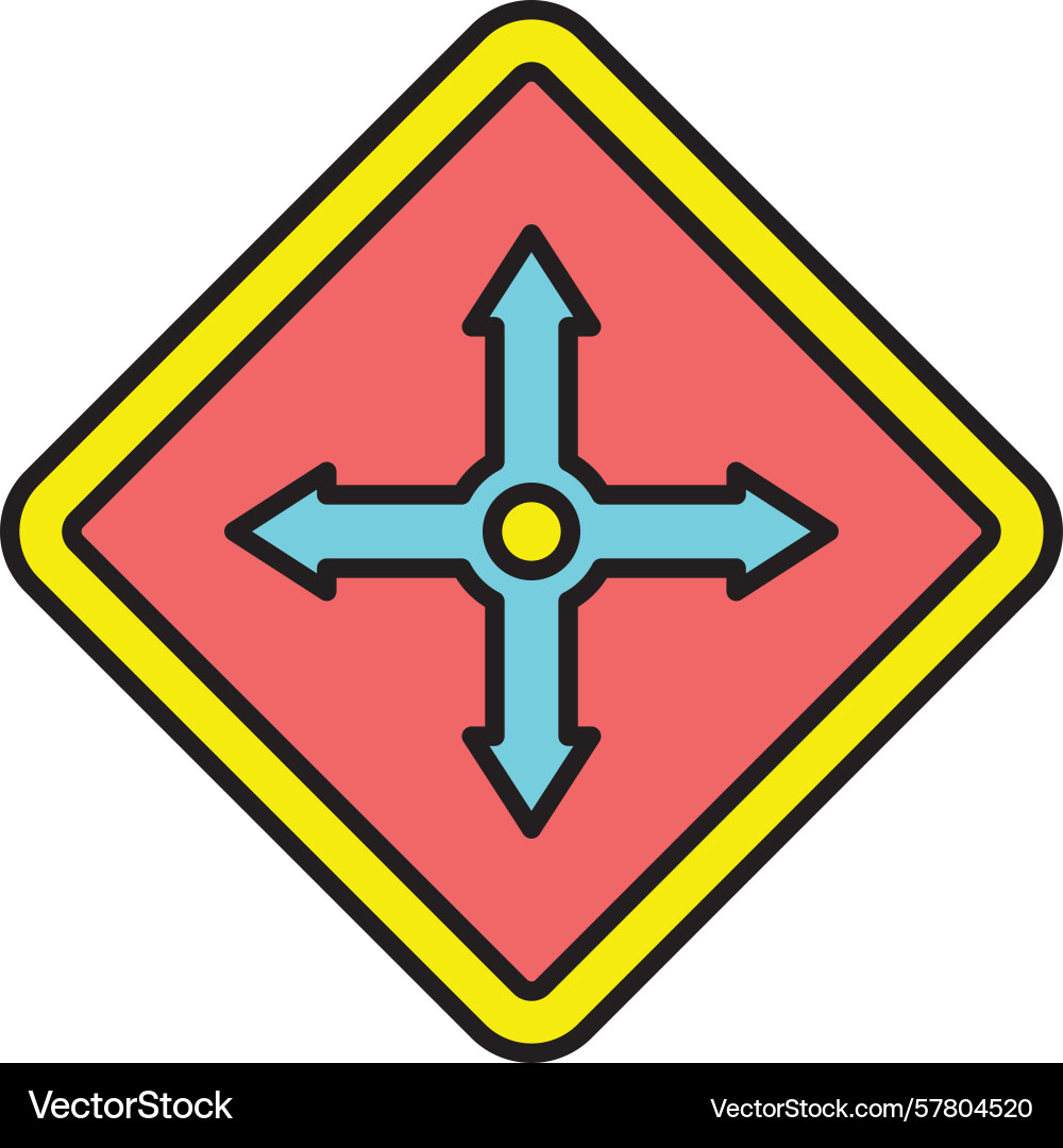 Move selector line filled icon Vector Image