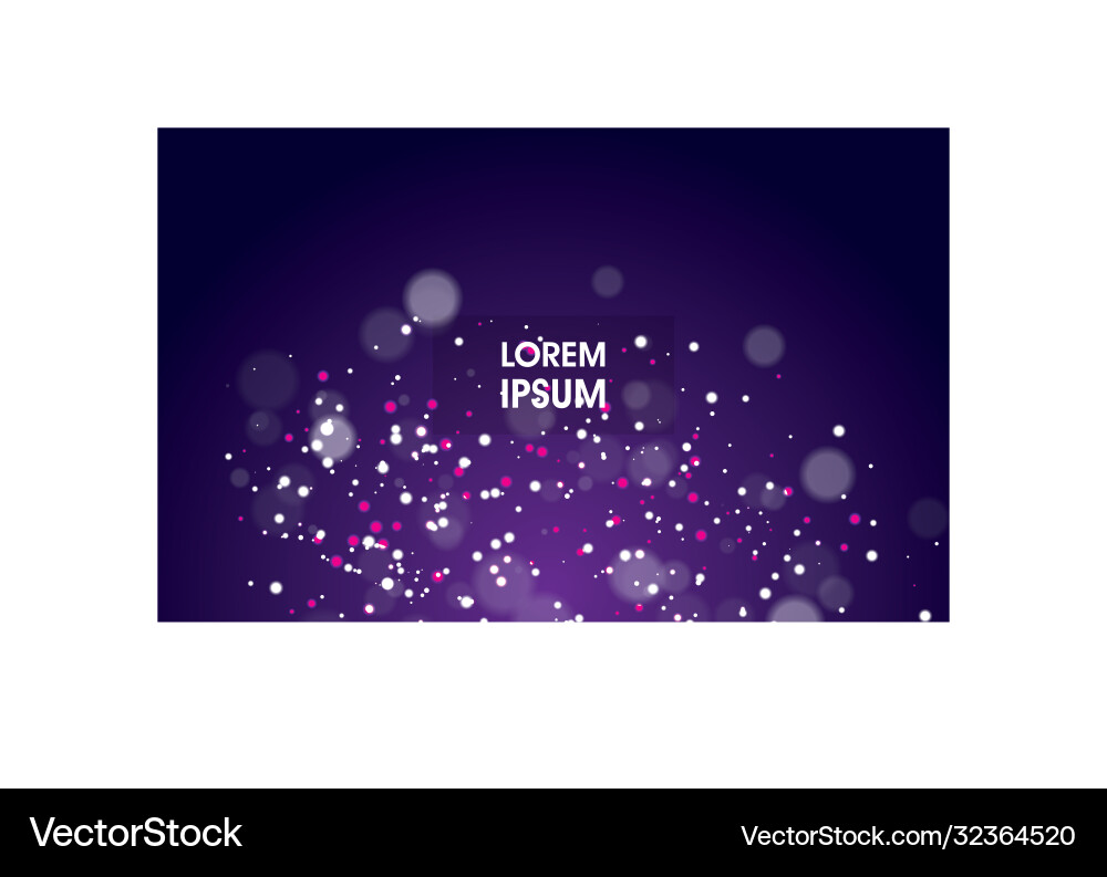 Purple abstract bokeh background vector image